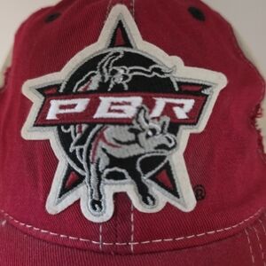 PBR BULL RIDING HAT TOTAL IMPACT WEAR BULLEmbroidered  Factory Distressed